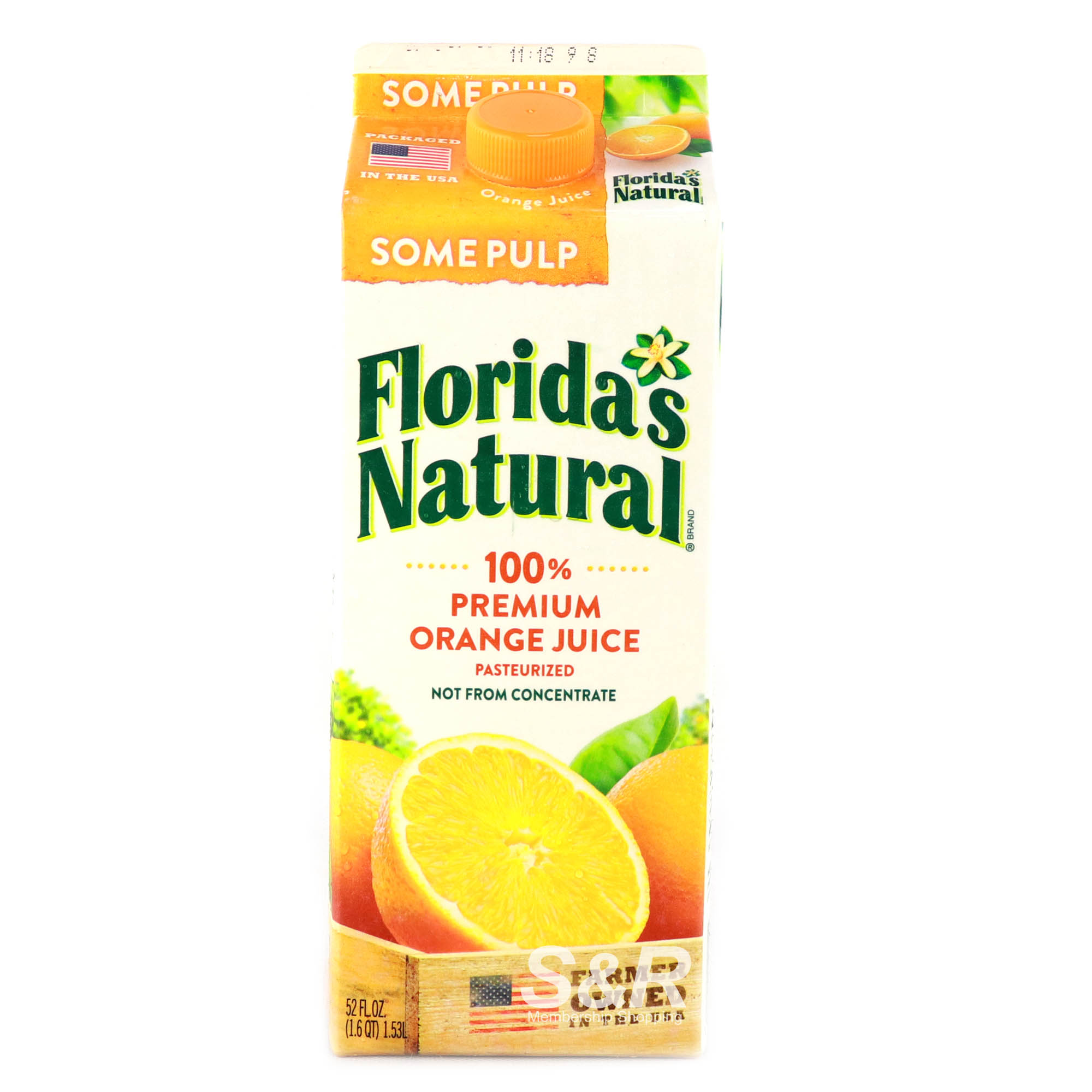 Florida’s Natural 100% Premium Orange Juice Some Pulp 1.53L